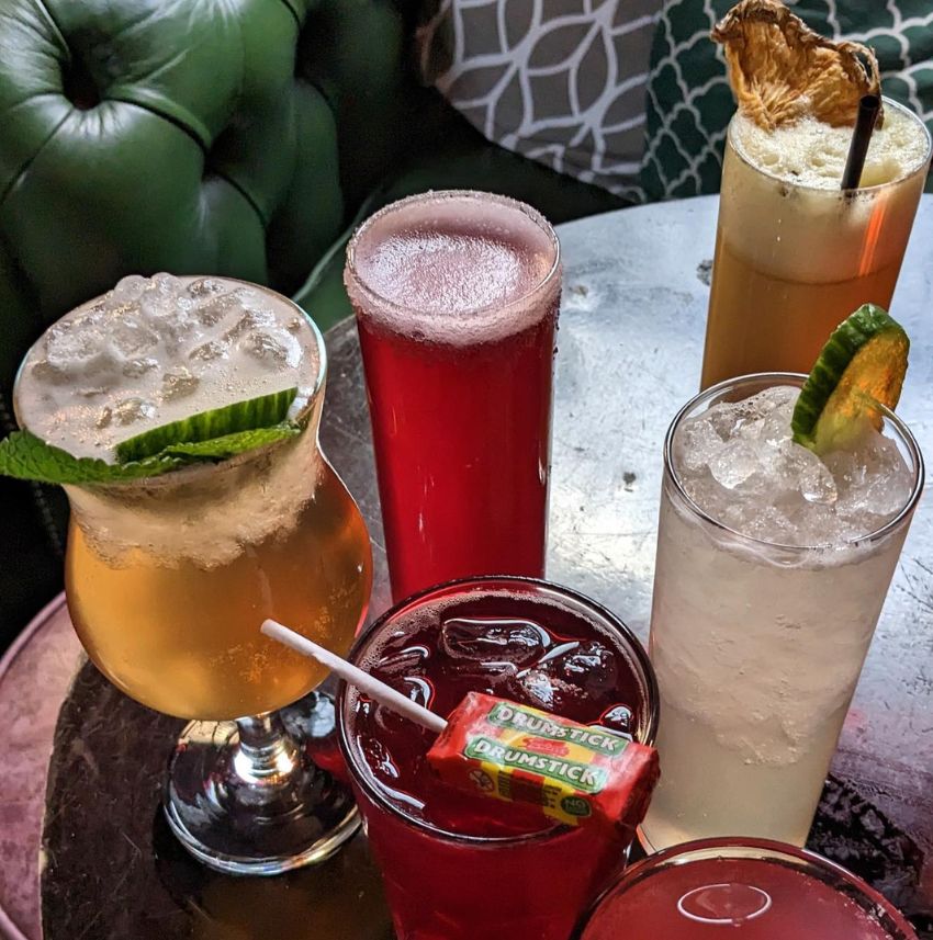 We love Pepper Rocks' classic Mai Tai and Mojito cocktails.