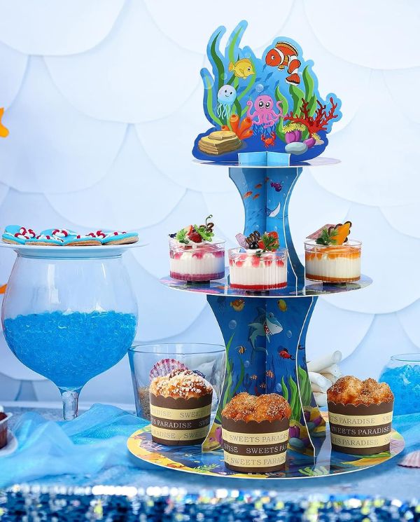 We love this under the sea themed cake stand and think it's the perfect centrepiece for an afternoon tea party.