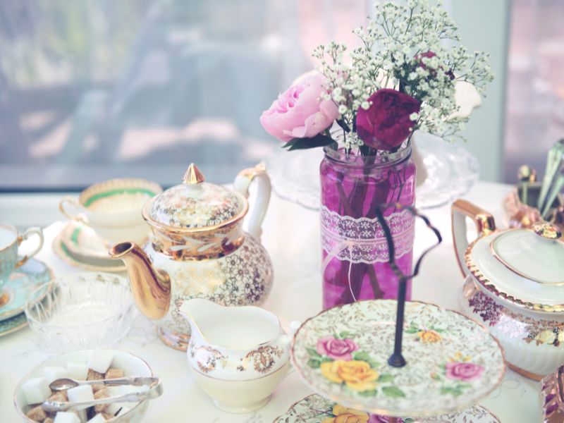 We love the classic vintage afternoon tea theme.