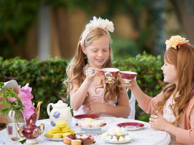 Fairy tale inspired afternoon tea is lovely for little ones.