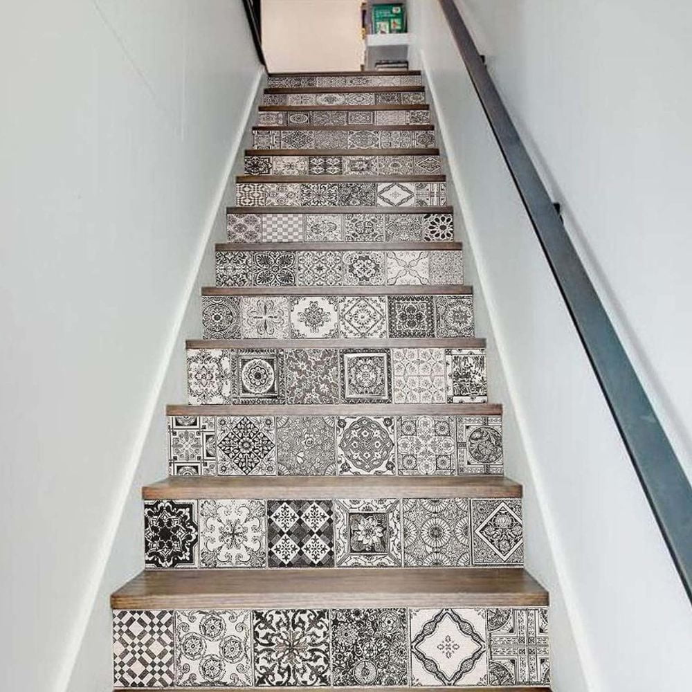 Stair stickers to renovate your own staircase.