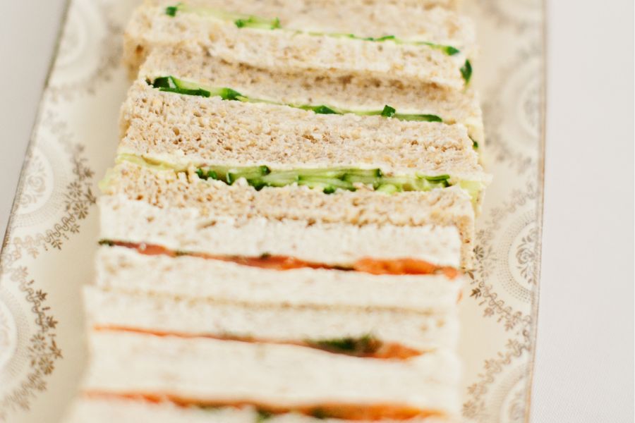 Consider savoury options on an afternoon tea menu.