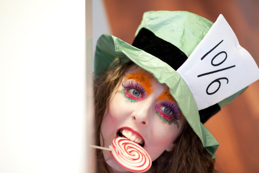 Host a mad hatter hat contest.